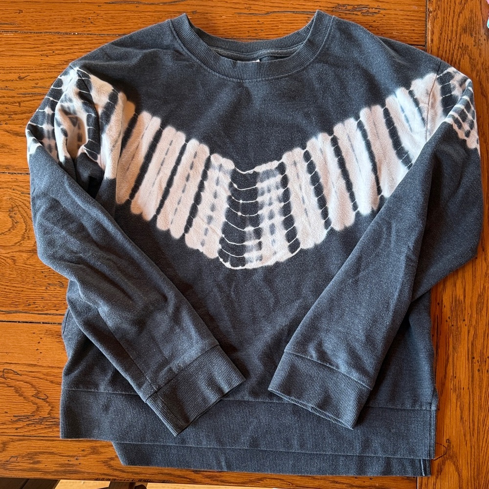 Navy Blue Tie-Dye Women's Sweater